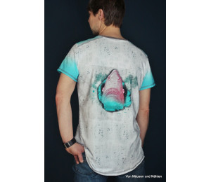 Bio Summersweat Lillestoff - Shark Panel